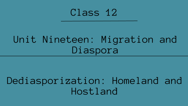 Migration and Diaspora Exercise: Questions and Answers | NEB Class 12 English